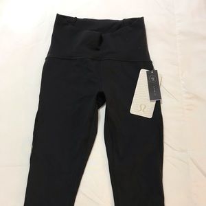Lululemon Black Train Times Crop - Size 4 (NWT)